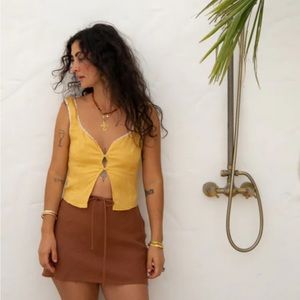 VRG girl linen tank top